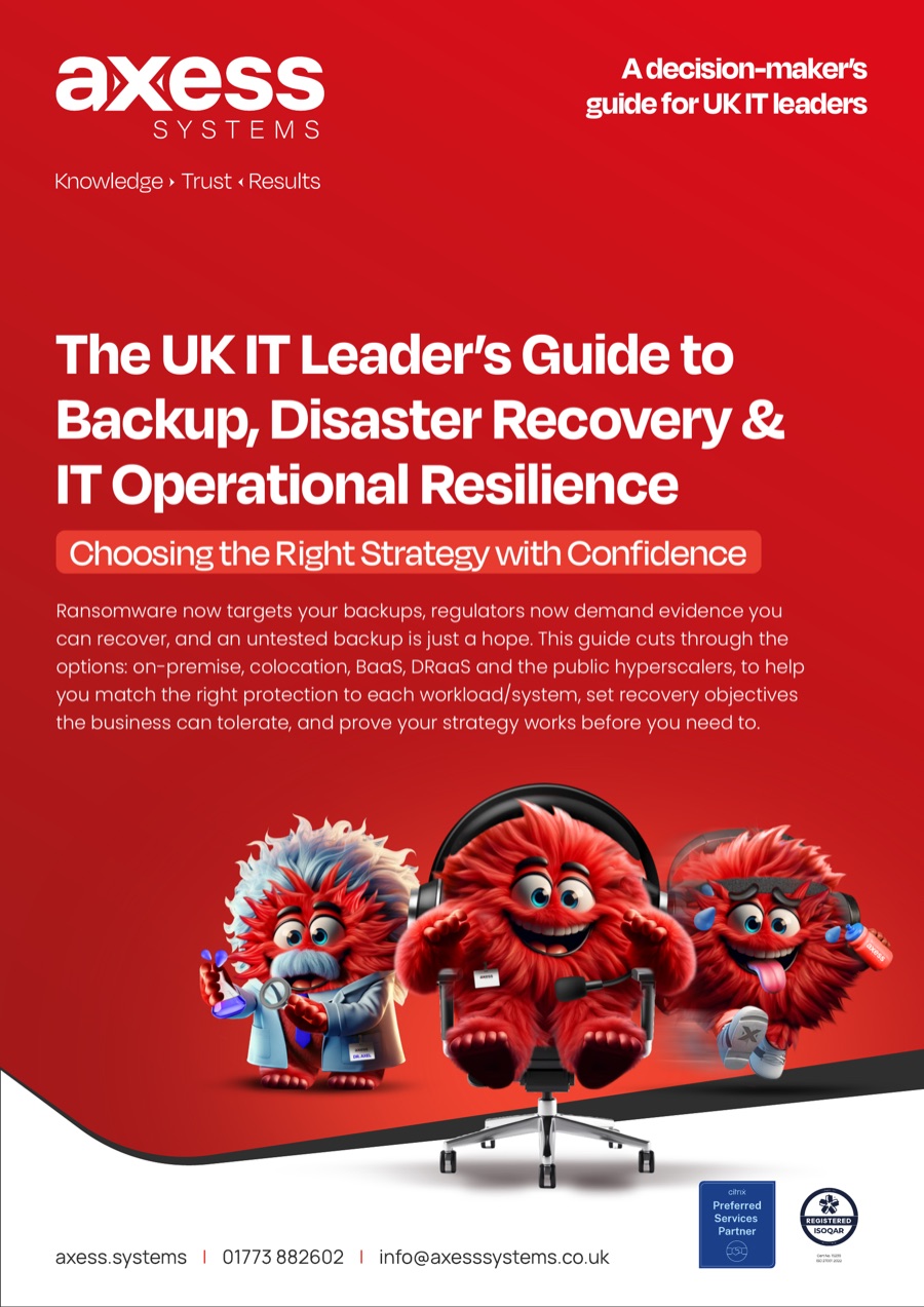 The UK IT Leader&rsquo;s Guide to Backup, Disaster Recovery & IT Operational Resilience &mdash; guide cover